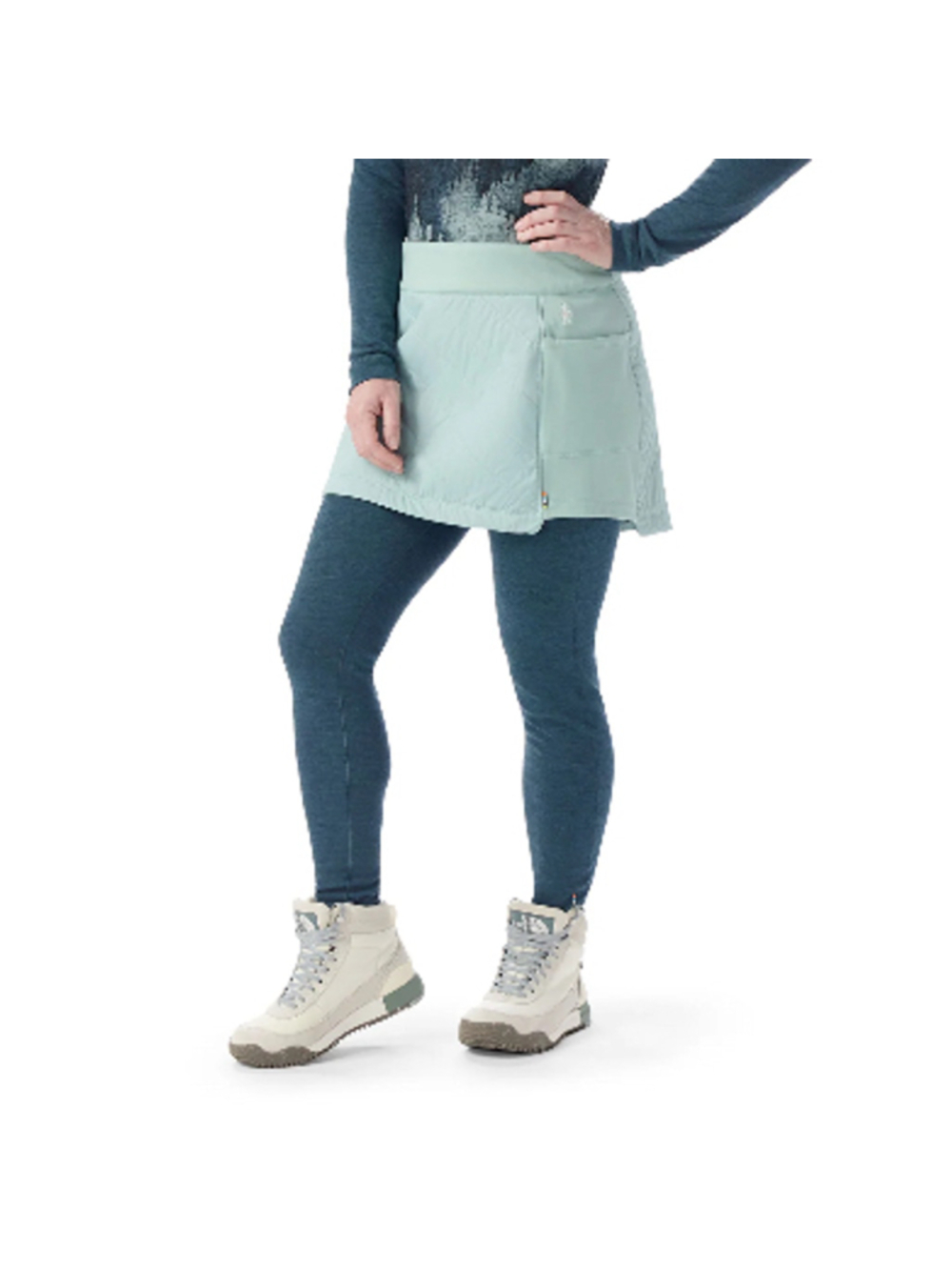 Smartwool Smartloft Skirt XS Arctic Green Merino Wool